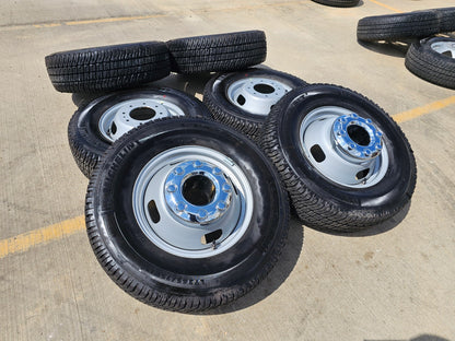 (6) 17" Ford F-350 Dually OEM rims wheels 3615 99016 tires SET MICHELIN A/T2 NEW