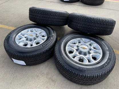 18" Chevy Silverado 2500 3500 OEM 5959 wheels rims MICHELIN LTX A/T2 NEW