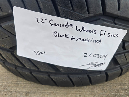 22x9.5 22" Ferrada FT2 Chevy Silverado RAM wheels rims 6x139 6x5.5 tires NITRO