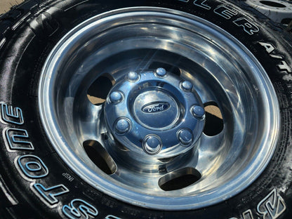 17" Ford F-350 Dually OEM 14077 14078 rims wheels 2024 2025 BRIDGESTONE A/T NEW