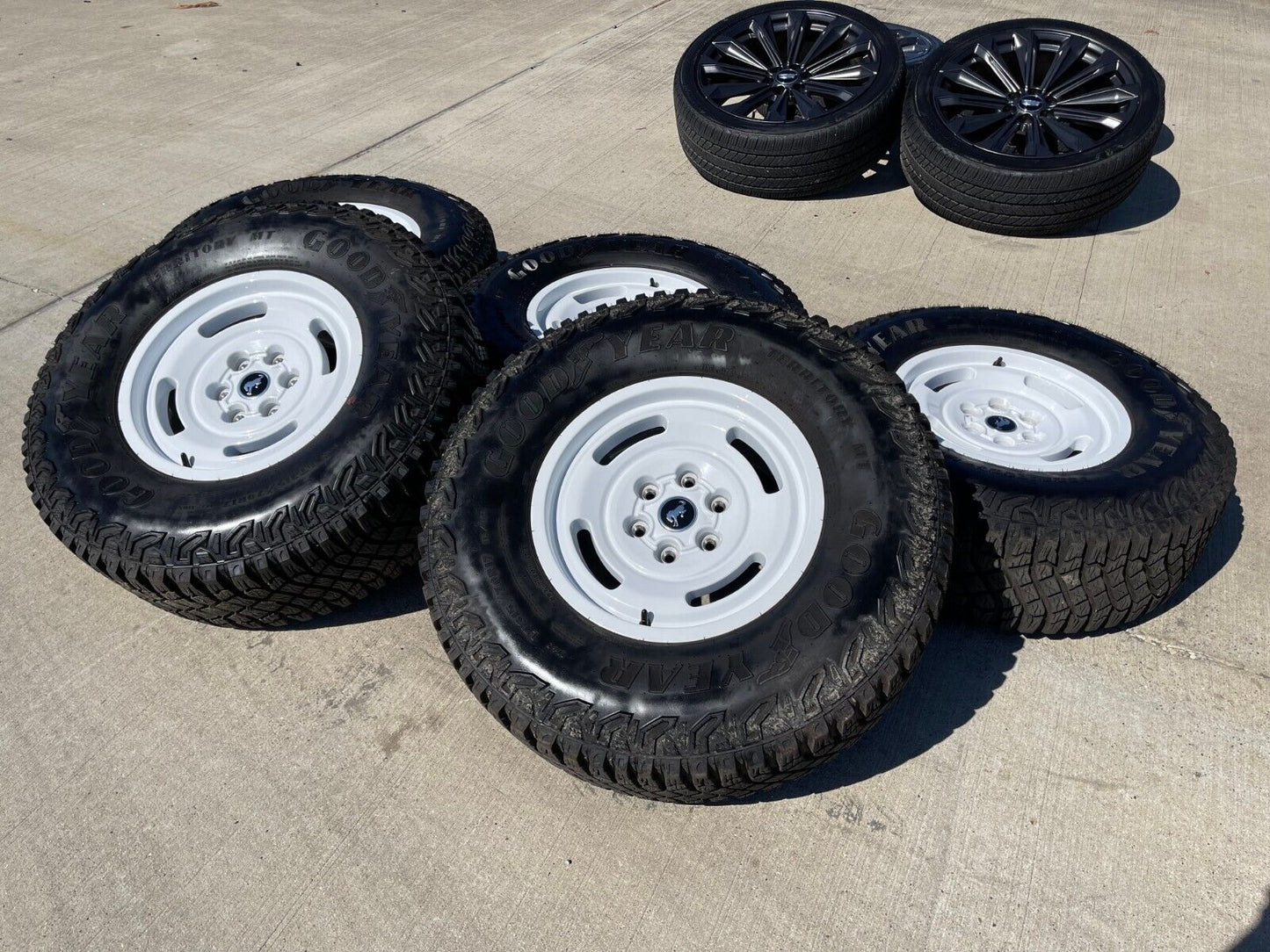17" Ford Bronco HERITAGE Limited Edition wheels rims white 35" NEW 2024 2025