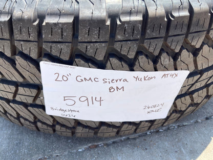 20" GMC Sierra Yukon AT4X Silverado OEM 5914 wheels rims A/T SET 2026 2027 NEW