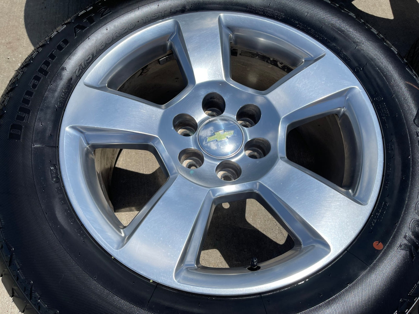 20" Chevy Silverado 1500 Tahoe Suburban OEM wheels rims 5652 SET HANKOOK A/T NEW