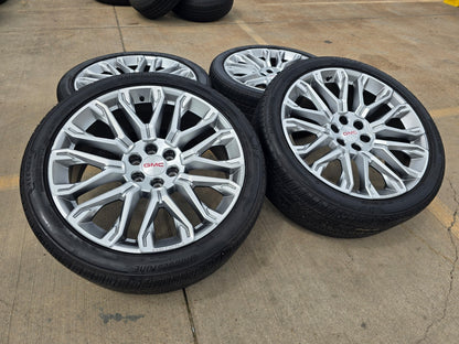 24" GMC Yukon Sierra Denali Chevy Tahoe SET OEM 10067 wheels rims 2025 2026 2027