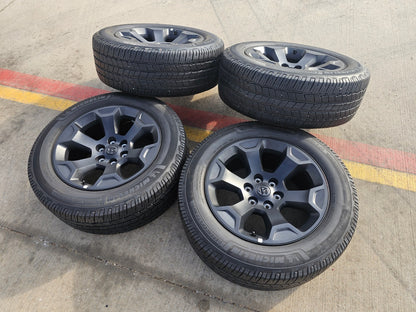 20" Dodge Ram 1500 OEM Laramie Black 2680 wheels rims 2024 2025 2026 MICHELIN