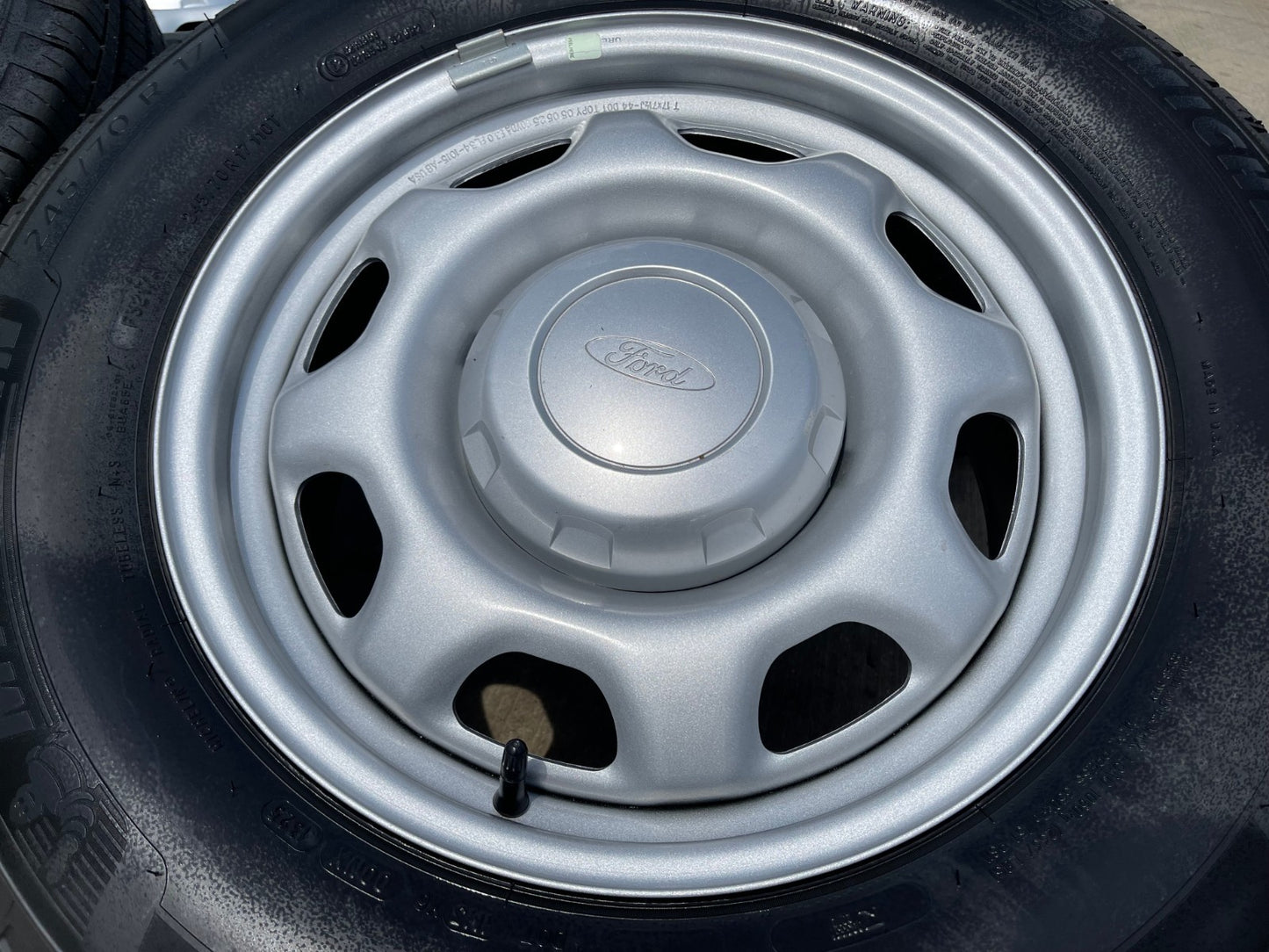 17" Ford F-150 OEM rims wheels 3857 tires steel 2023 2024 2025 2026 MICHELIN NEW