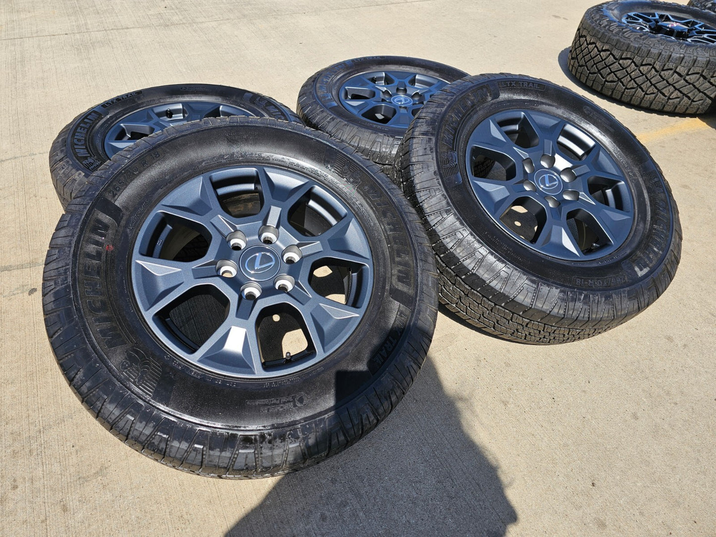 18" Lexus GX550 OEM wheels rims Toyota Land Cruiser Tundra Sequoia MICHELIN NEW