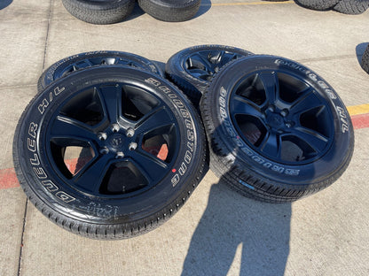 20" Dodge Ram 1500 OEM LIMITED Black 2676 2723 wheels rims BRIDGESTONE NEW