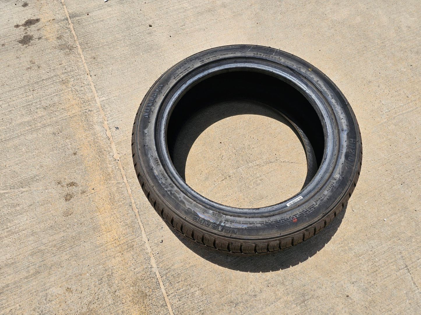 (1) 205/50/17 Advanta HPZ-01+ Plus tire 205/50R17 93W XL NEW