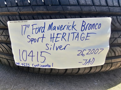 17" Ford Maverick Bronco Sport HERITAGE rims wheels 10415 OEM SET 2025 2026 NEW