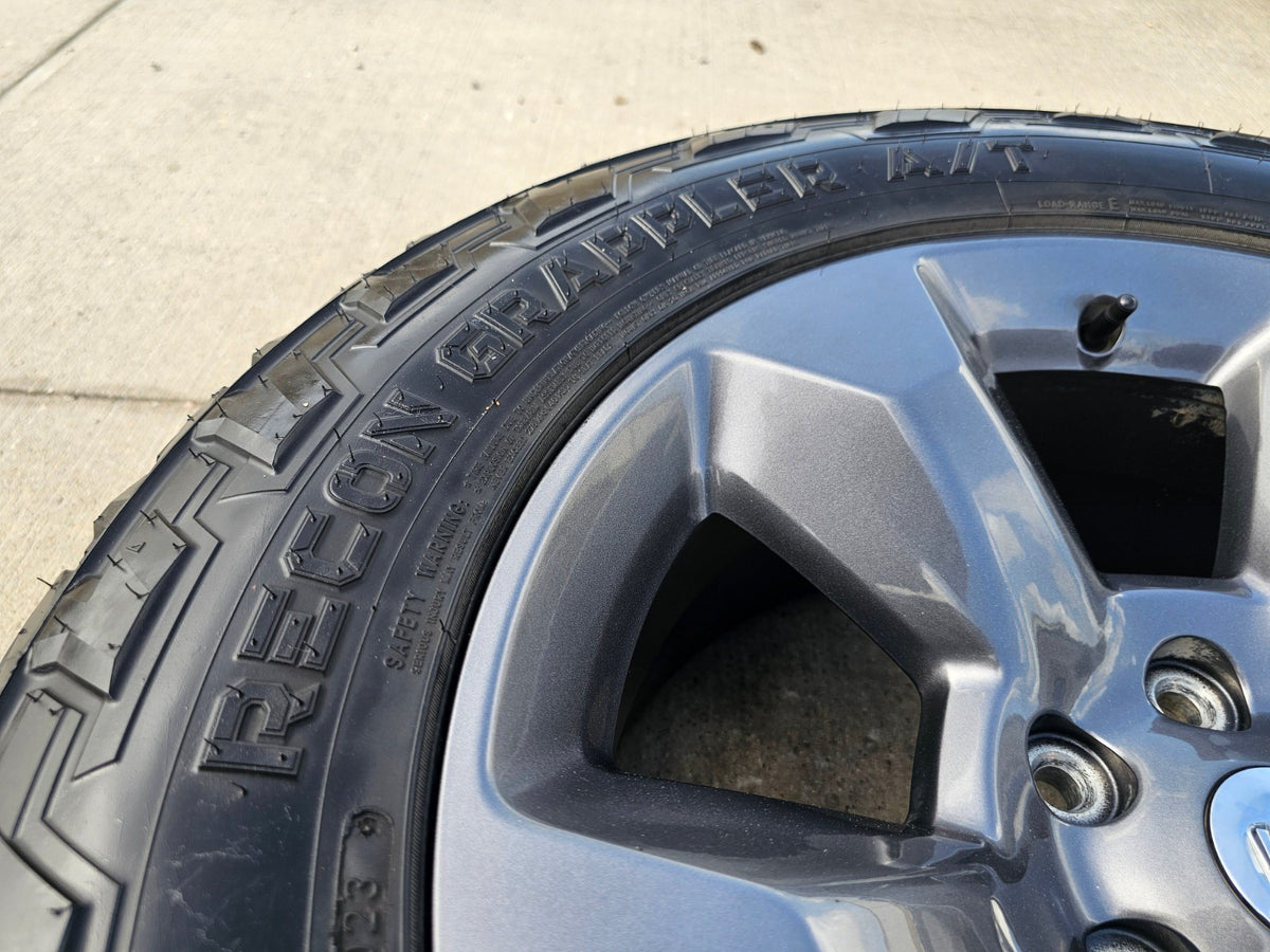 20" Ram 1500 OEM LIMITED Laramie wheels rims gray SET 2675 2722 NITRO 33"