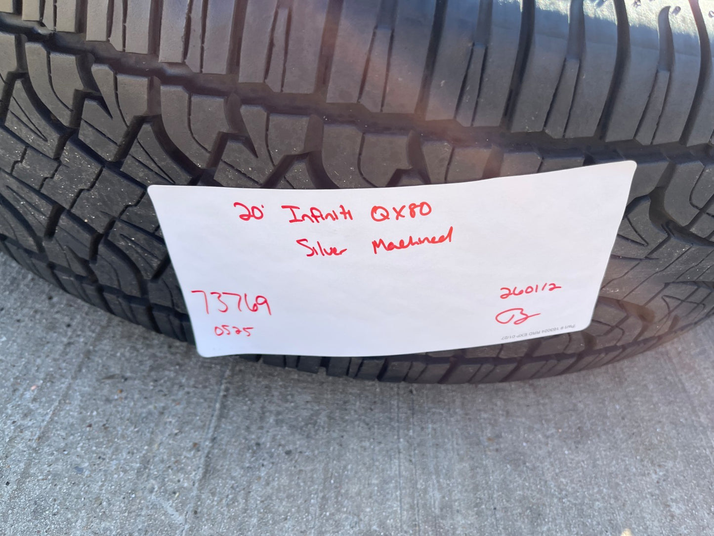 20" Infiniti QX56 QX80 OEM 73769 wheels rims Nissan Titan Armada tires