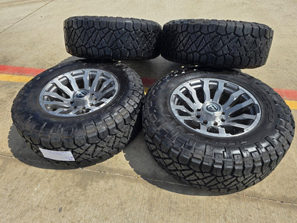 20x10 20" FUEL D693 Blitz Ford F-250 F-350 rims wheels tires 8x170 -18 NITRO 37"