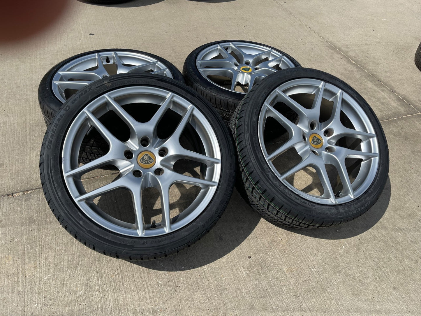 18" + 19" Lotus Evora OEM wheels rims SET tires GENERAL