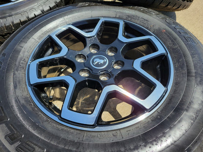 18" Ford Bronco wheels rims black 95213 Ranger tires tires BRIDGESTONE A/T