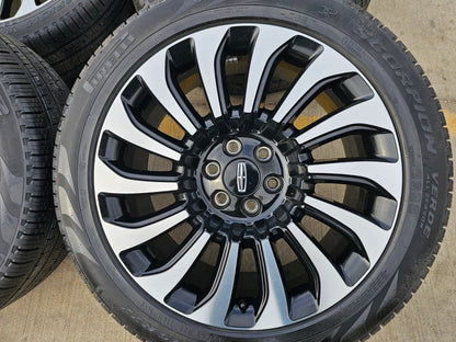 22" Lincoln Navigator OEM rims wheels 10499 95383 Black Label 2023 2024 2025