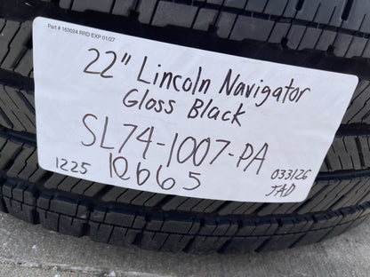 22" Lincoln Navigator OEM 10665 rims wheels BLACK LABEL 2025 2026 MICHELIN