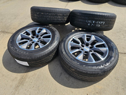 20" Chevy Silverado 1500 Tahoe OEM 5915 5916 wheels rims BRIDGESTONE SET