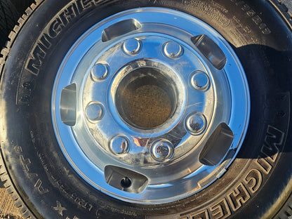 17" Ford F-350 Dually OEM 14077 14078 rims wheels MICHELIN 2023 2024 2025
