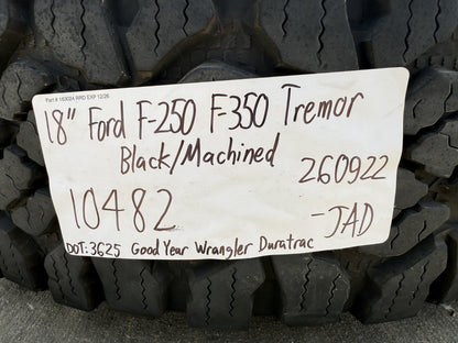 18" Ford F-250 F-350 OEM TREMOR rims wheels 10482 tires SET GOODYEAR DURATRAC AT