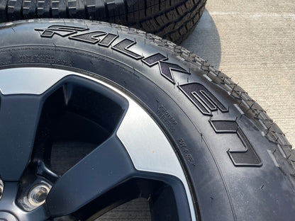 18" Dodge Ram 1500 Rebel Black OEM wheels rims 2671 tires FALKEN A/T3 NEW