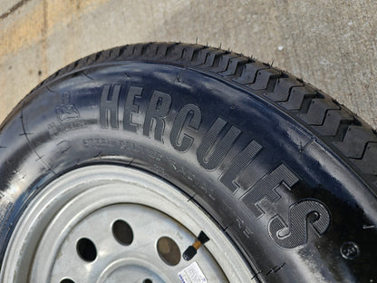 (1) 15x5 Dexstar Steel Trailer wheel rim tire 5x4.5 5x114.3