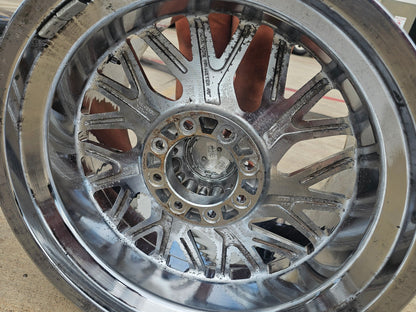 22" 22x14 Vision 404 Brawl Dodge RAM Chevy 2500 3500 wheels rims SET 8x165 8x6.5
