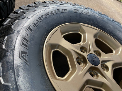 17" Jeep Gladiator RUBICON OEM wheels rims BRONZE Wrangler 9236 NEW 35" BFG
