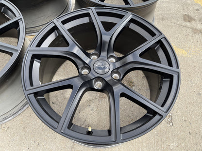 20" 20x10 Jeep Grand Cherokee SRT Trackhawk SRT8 OEM 9173 black wheels rims
