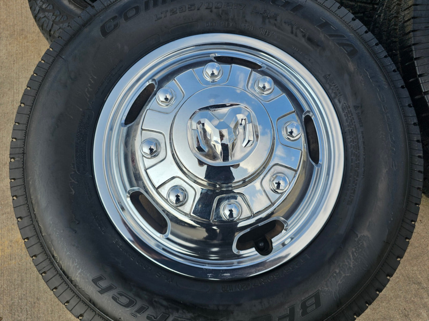 17" Dodge Ram 3500 Dually Laramie 8x200 wheels rims 2703 2704 OEM tires