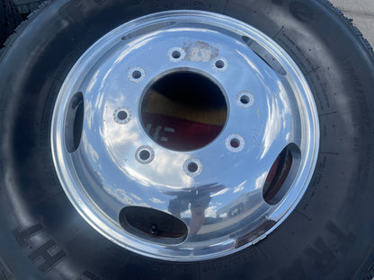 17" Ford F-350 Dually OEM 3618 3619 rims wheels SET tires FIRESTONE