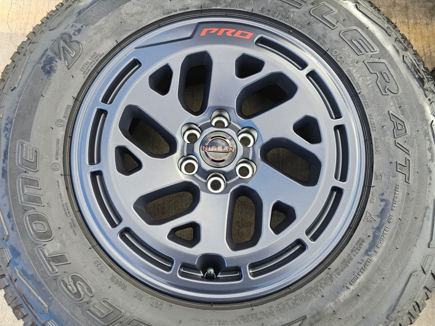 17" Nissan Frontier X-PRO OEM Desert Runner wheels rims tires DUELER A/T