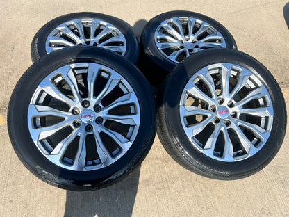 22" GMC Yukon Sierra DENALI OEM wheels rims 14025 97000 tires BRIDGESTONE