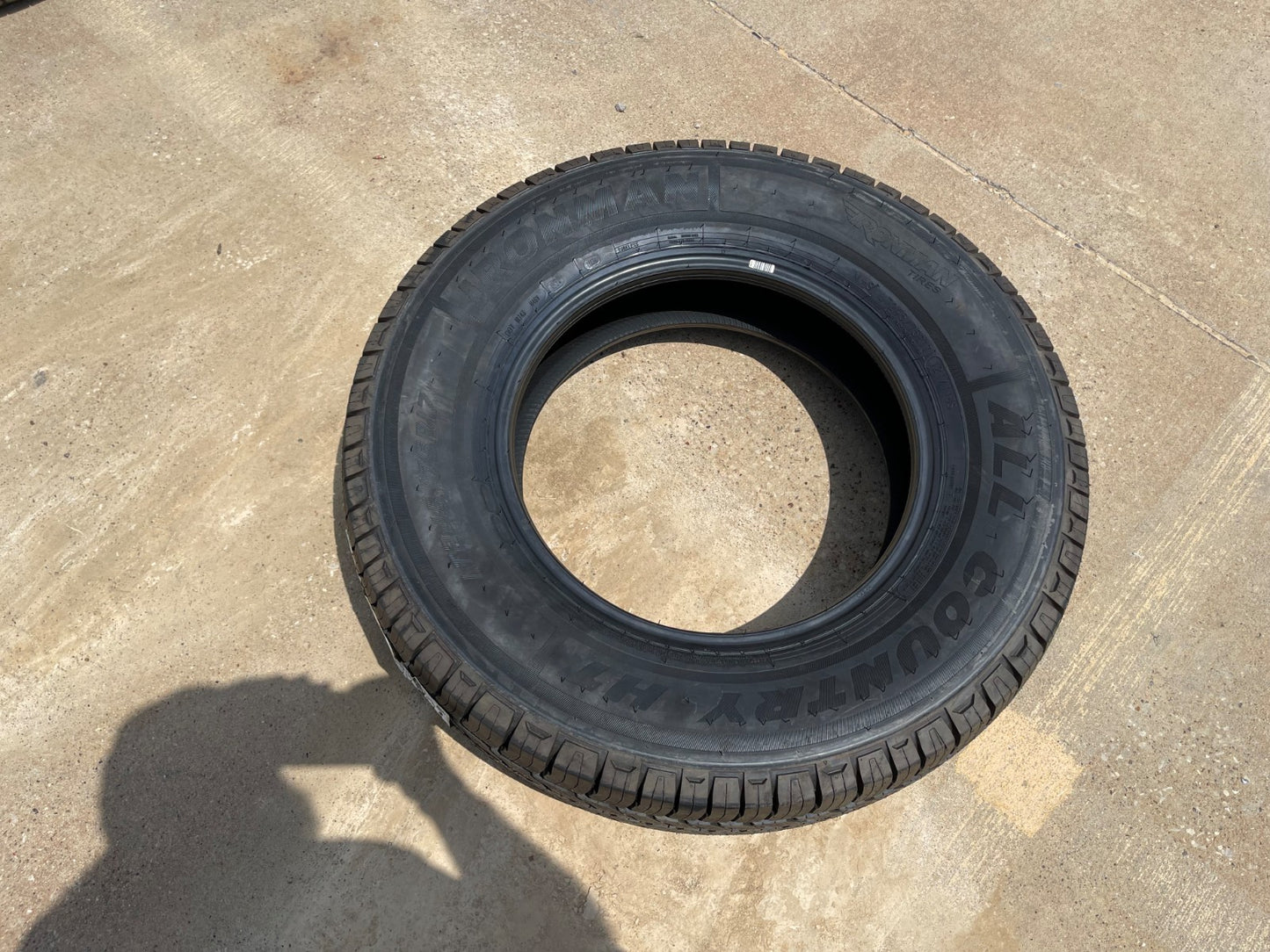 (1) 245/75/17 Ironman All Country H/T tire 245/75R17 M+S 121S LT 10 ply LRE NEW