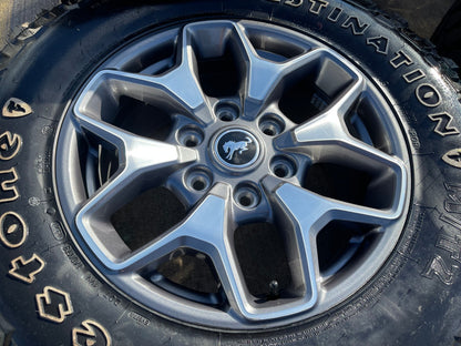 17" Ford Bronco OEM wheels rims SASQUATCH 95229 10387 Ranger NEW FIRESTONE M/T