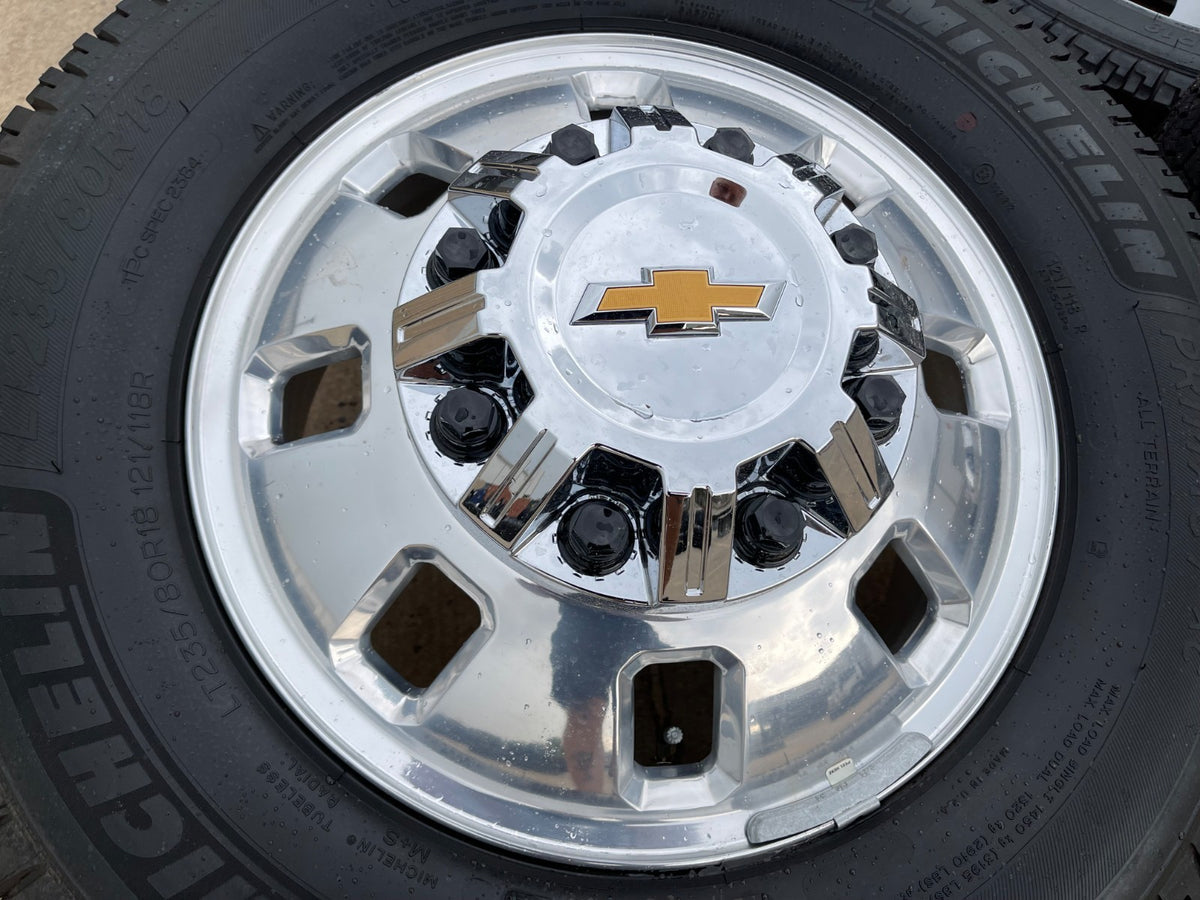 18" Chevy Silverado GMC Sierra 3500 Dually rims wheels OEM 14127 14129 SET NEW