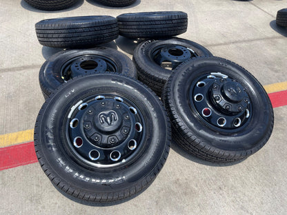 17" Dodge Ram 3500 Dually Laramie wheels rims 2706 2707 OEM black SET NEW