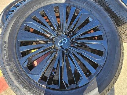 22" Infiniti QX80 QX56 Nissan Titan Armada OEM 94236 wheels rims MIHCELIN NEW