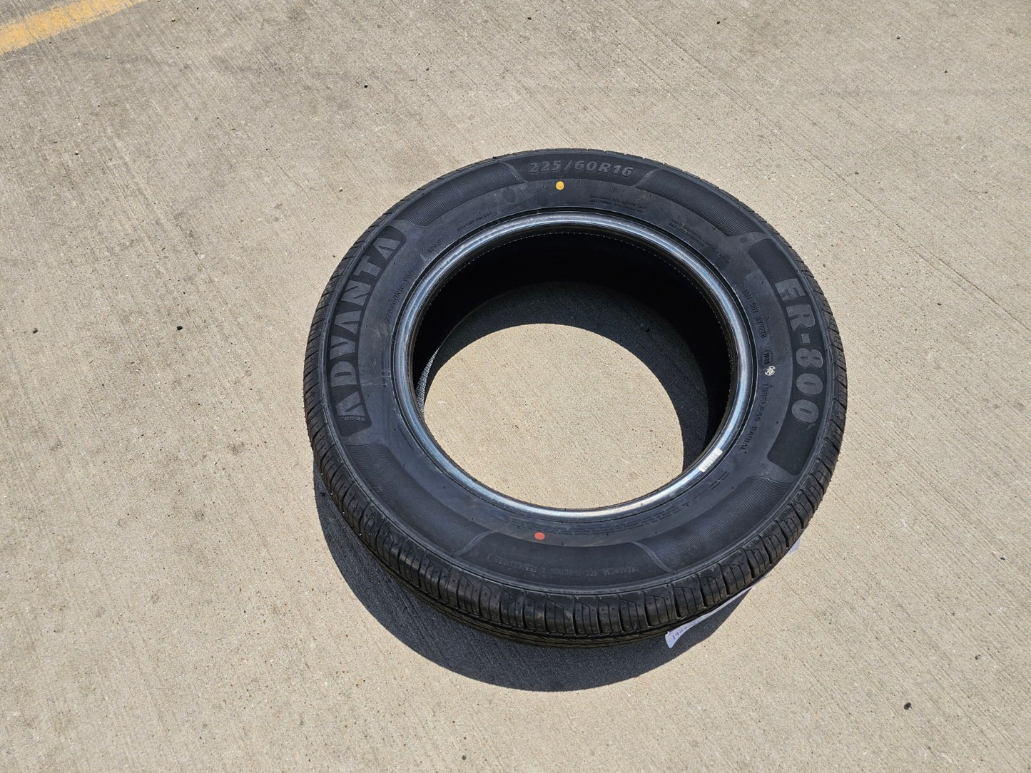 (1) 225/60/16 Advanta ER-800 tire 225/60R16 98H NEW