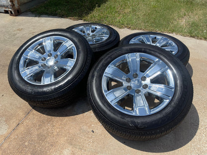 20" GMC Sierra Yukon DENALI OEM wheels rims 5752 chrome tires