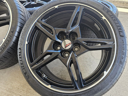 19" + 20" Chevy Corvette C8 OEM wheels rims 14007 14008 tires 2023 2024 2025 NEW