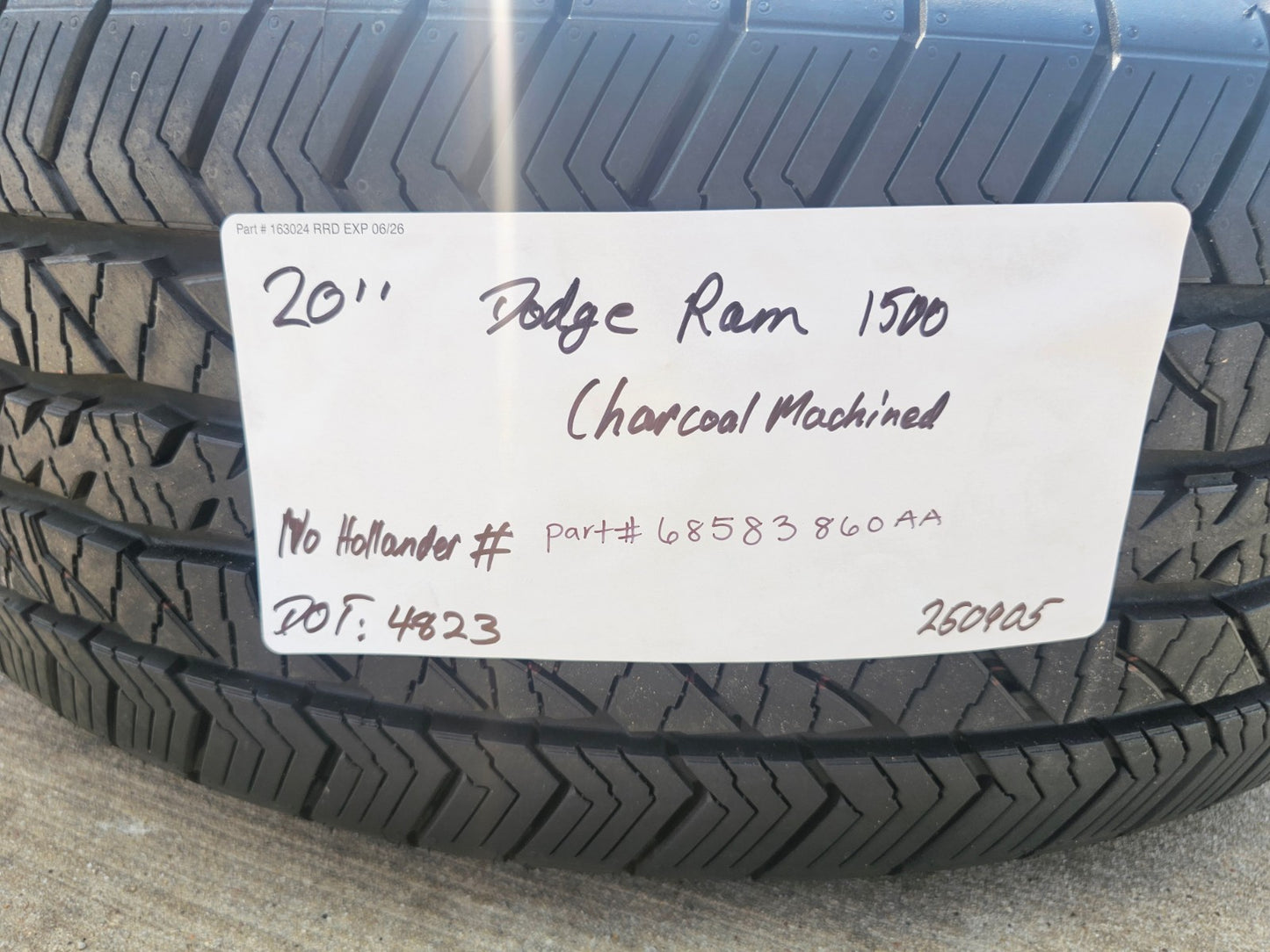20" Dodge Ram 1500 OEM 94059 Laramie wheels rims 68583860AA 2024 2025 2026 NEW