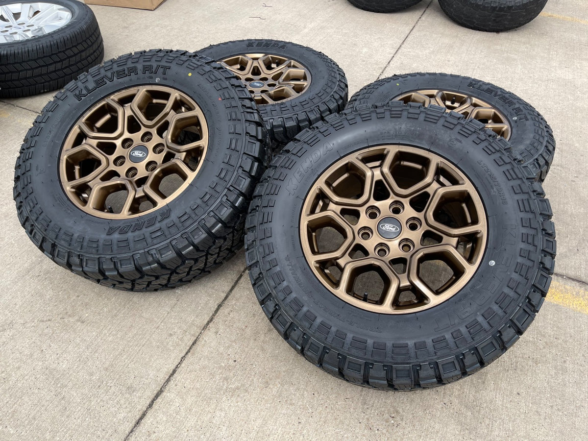 18" Ford F-150 OEM rims wheels 95049 10340 BRONZE Expedition KENDA R/T 33" NEW