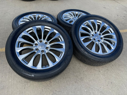 22" Infiniti QX80 QX56 Nissan Titan OEM 62799 73770 wheels rims tires SET