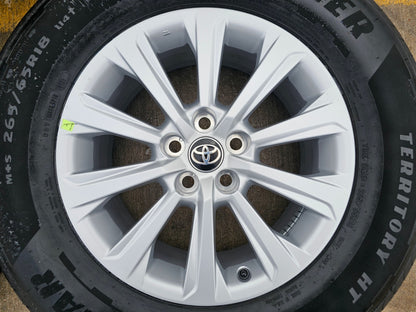 18" Toyota Grand Highlander OEM 10525 wheels rims tires Lexus TX350 GOODYEAR