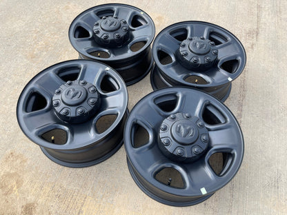 18" Dodge Ram 2500 3500 STEEL black OEM 2473 wheels rims SET 2025 2026 2027 NEW