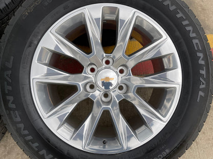 20" Chevy Tahoe Silverado 5920 OEM wheels rims GMC Yukon 2025 2026 CONTINENTAL