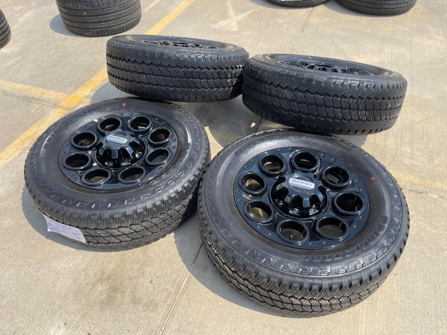 20" Ford F-250 F-350 OEM black TREMOR wheels rims SET 10299 10484 FITS 2005-2027