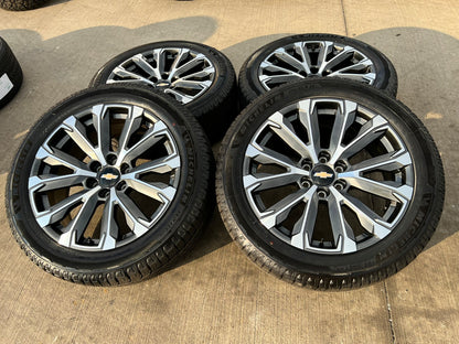 22" Chevy Tahoe Silverado Suburban OEM wheels rims NEW MICHELIN 2025 2026