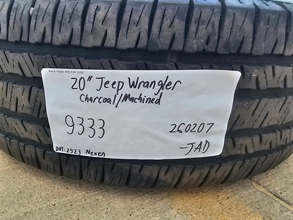 (1) 20" Jeep Wrangler Rubicon 4XE OEM 9333 wheel rim Gladiator 2024 2025 2026